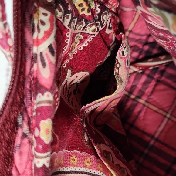 Vera Bradley paisley pink shoulder purse - Picture 8 of 11